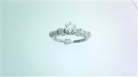 Anello Donna Oro Donna Solitario in Oro bianco Diamante 0.18 Ct DIA CT 0.59 G/VS - DIA CT 0.59 G/VS